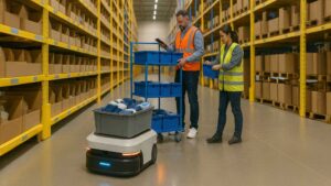 robots and people warehouse fulfillment